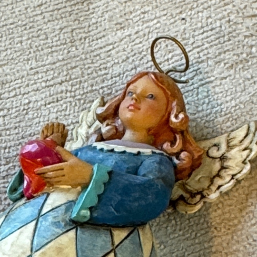 Jim Shore Blue and Gold Angel Figurine - Picture 7 of 7